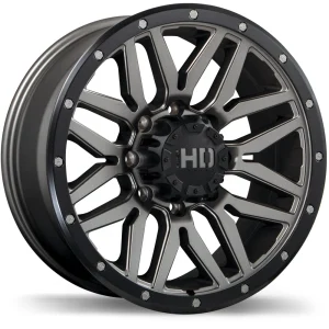 Fast HD – Menace – Gunmetal – 17″x8″ 15mm – All weather Wheels – F240-1780-82MB+15C211